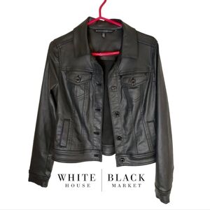 White House Black Market Black Coated Jacket